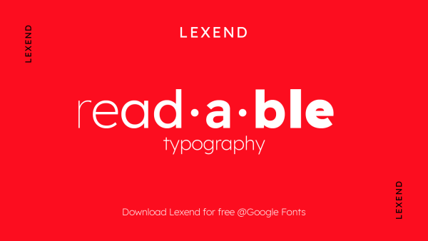 Lexend font image